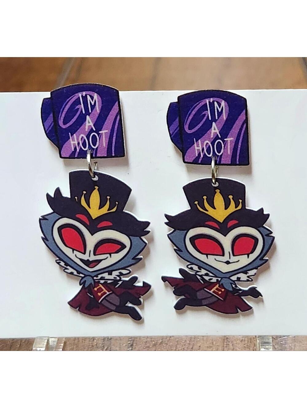 Stolas earrings - Helluva Boss